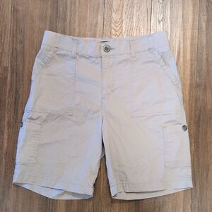 Lee Relaxed Fit Light Gray Shorts Mid Rose